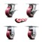 Service Caster 5 Inch Poly on Aluminum Caster Set with Roller Bearing 2 Brakes and 2 Rigid SCC SCC-35S520-PAR-SLB-2-R-2 - alternate 7